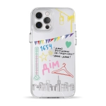 Чехол Pump Transparency Silver Button Case for iPhone 12 Pro Max Misto 1654