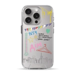 Чехол Pump Transparency Silver Button Case for iPhone 15 Pro Misto 1654
