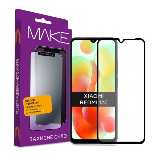 Захисне скло MAKE Xiaomi Redmi 12C