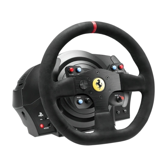 Руль и педали Thrustmaster T300 Ferrari Integral RW Alcantara edition Black (4160652) - цена, характеристики, отзывы, рассрочка, фото 1