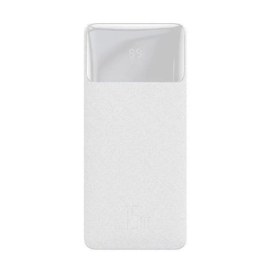 Зовнішній акумулятор Baseus Bipow Overseas 15W 30000mAh White