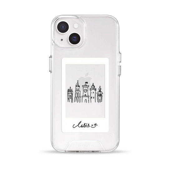 Чехол Pump Transparency Silver Button Case for iPhone 14 Lviv