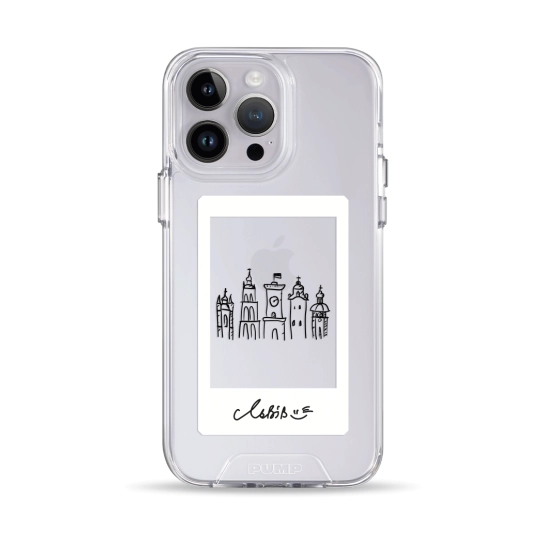 Чехол Pump Transparency Silver Button Case for iPhone 14 Pro Max Lviv