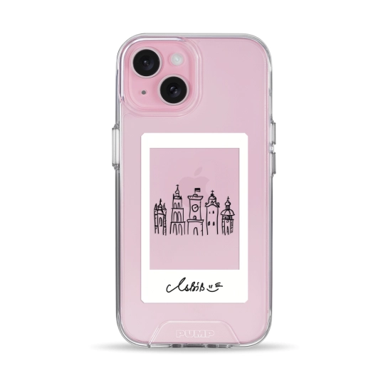 Чехол Pump Transparency Silver Button Case for iPhone 15 Lviv