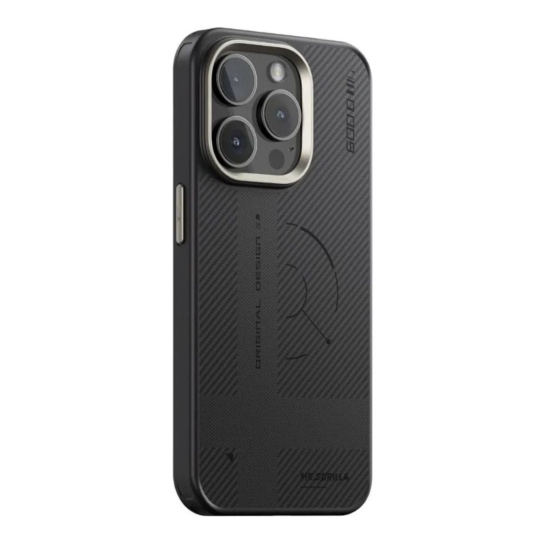 Чехол BlueO BiTexture Armor Aramid FiberMagnetic 600D Case for iPhone 16 Pro Max Black/Gray - цена, характеристики, отзывы, рассрочка, фото 1