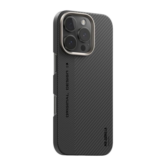 Чехол BlueO BiTexture Air Aramid FiberMagnetic 600D Case for iPhone 16 Pro Max Black/Gray