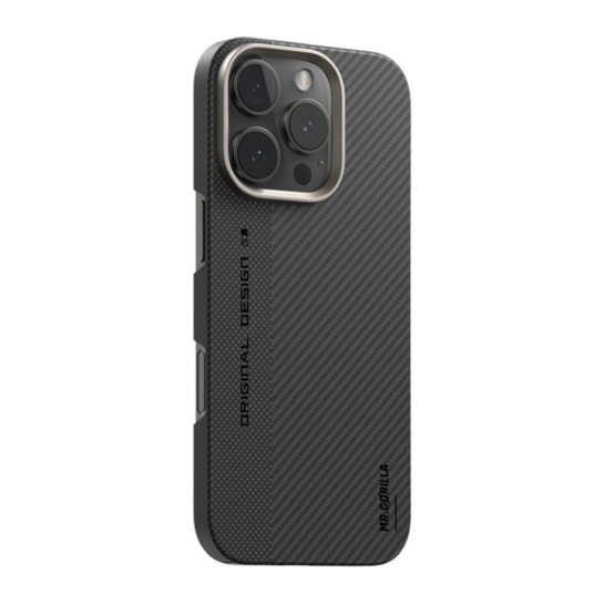 Чохол BlueO BiTexture Air Aramid FiberMagnetic 600D Case for iPhone 16 Black/Gray - ціна, характеристики, відгуки, розстрочка, фото 1