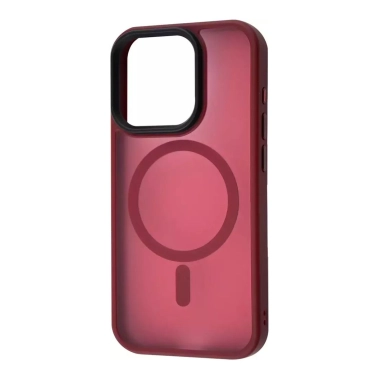 Чохол WAVE Matte Insane Case with MagSafe for iPhone 16 dark red - цена, характеристики, отзывы, рассрочка, фото 1