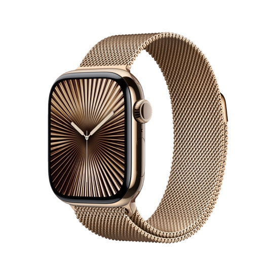 Apple Watch 10 42mm Gold Titanium Case with Gold Milanese Loop S M 27 999