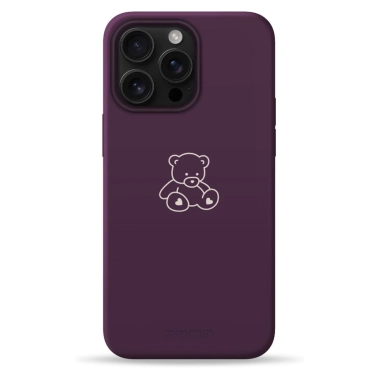Чехол Pump Silicone Minimalistic Case with MagSafe for iPhone 16 Pro Max Bear - цена, характеристики, отзывы, рассрочка, фото 1