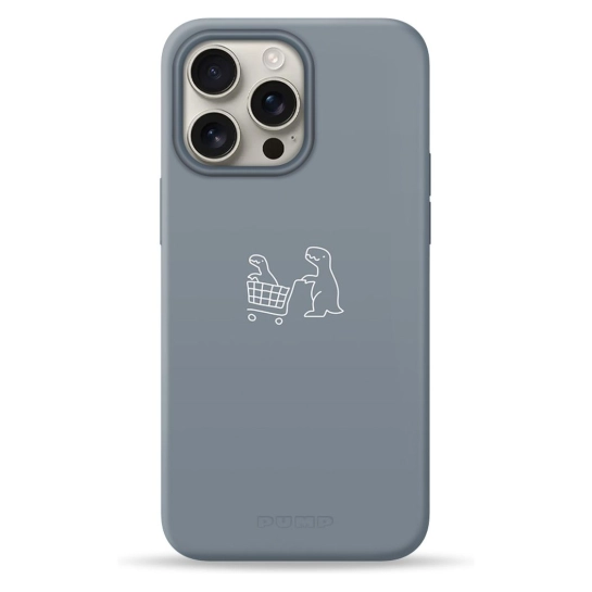 Чехол Pump Silicone Minimalistic Case with MagSafe for iPhone 16 Pro Max Dino Market