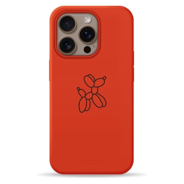 Чехол Pump Silicone Minimalistic Case with MagSafe for iPhone 16 Pro Dog Ballon - цена, характеристики, отзывы, рассрочка, фото 1