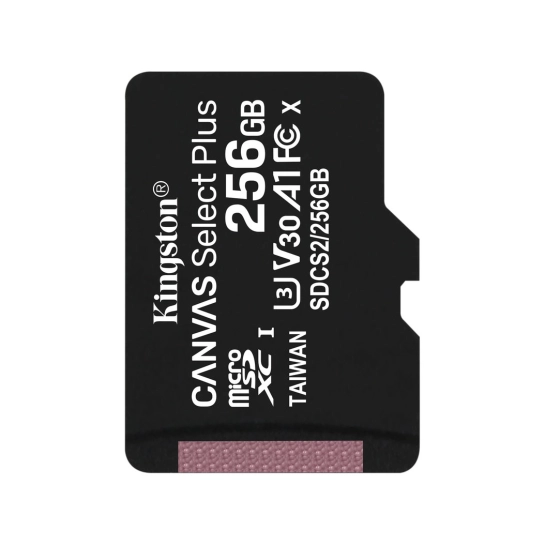 Карта памяти Kingston microSDXC 256GB Canvas Select Plus Class 10 (SDCS2/256GBSP)