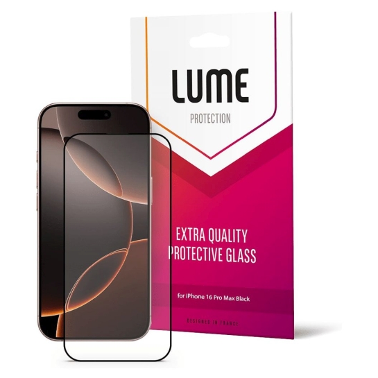 Стекло LUME Protection Anti Static Dustproof Glass for iPhone 16 Pro Max Front Black - цена, характеристики, отзывы, рассрочка, фото 1
