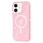 Чохол TPU Galaxy Sparkle wiht MagSafe for iPhone 16 Glitter Pink