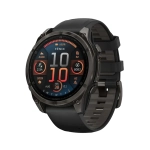Смарт-часы Garmin Fenix 8 AMOLED 47mm Sapphire Carbon Grey DLC with Black/Pebble Grey Silicone Band