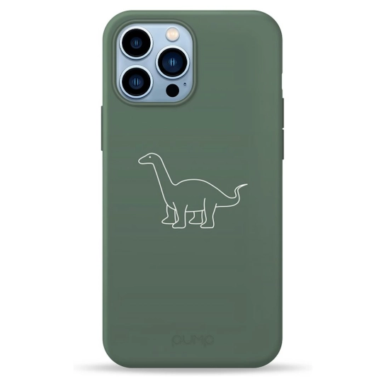 Чехол Pump Silicone Minimalistic Case for iPhone 12 Pro Max Dino Green #