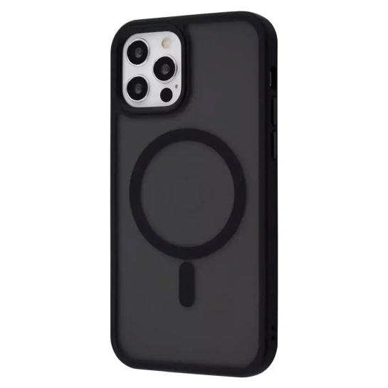 Чехол WAVE Matte Insane Case with MagSafe for iPhone 12/12 Pro Black - цена, характеристики, отзывы, рассрочка, фото 1