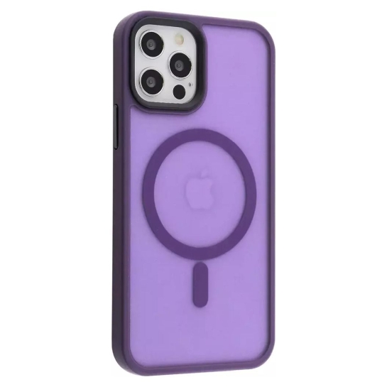Чехол WAVE Matte Insane Case with MagSafe for iPhone 12/12 Pro Deep Purple - цена, характеристики, отзывы, рассрочка, фото 1