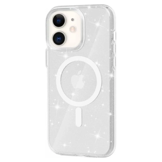 Чехол TPU Galaxy Sparkle wiht MagSafe for iPhone 11 Glitter Clear