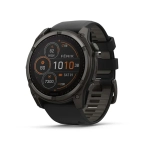 Смарт-часы Garmin Fenix 8 Solar 51mm Sapphire Carbon Grey DLC Titanium with Black/Pebble Grey Silicone Band (010-02907-10/11/7)
