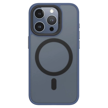 Чехол BlueO Skin Friendly Frosted Anti-Drop Case for iPhone 15 Pro Max Dark Blue - цена, характеристики, отзывы, рассрочка, фото 1