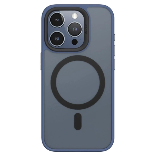 Чехол BlueO Skin Friendly Frosted Anti-Drop Case for iPhone 15 Pro Max Dark Blue