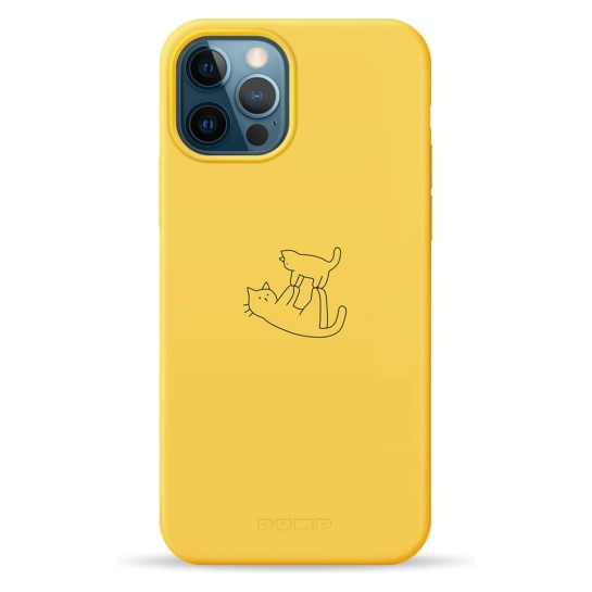 Чохол Pump Silicone Minimalistic Case with MagSafe for iPhone 11 Pro Cat on Cat