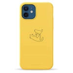 Чехол Pump Silicone Minimalistic Case with MagSafe for iPhone 12/12 Pro Cat on Cat