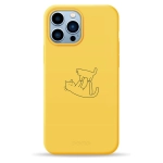 Чехол Pump Silicone Minimalistic Case with MagSafe for iPhone 13 Pro Max Cat on Cat