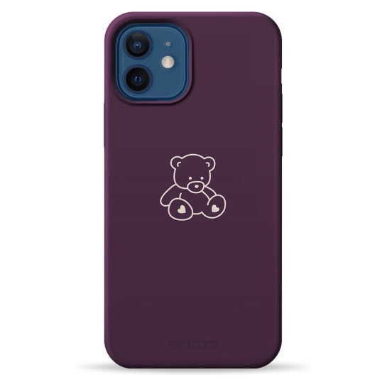Чехол Pump Silicone Minimalistic Case with MagSafe for iPhone 12/12 Pro Bear