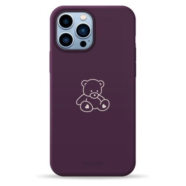 Чохол Pump Silicone Minimalistic Case with MagSafe for iPhone 13 Pro Max Bear - цена, характеристики, отзывы, рассрочка, фото 1