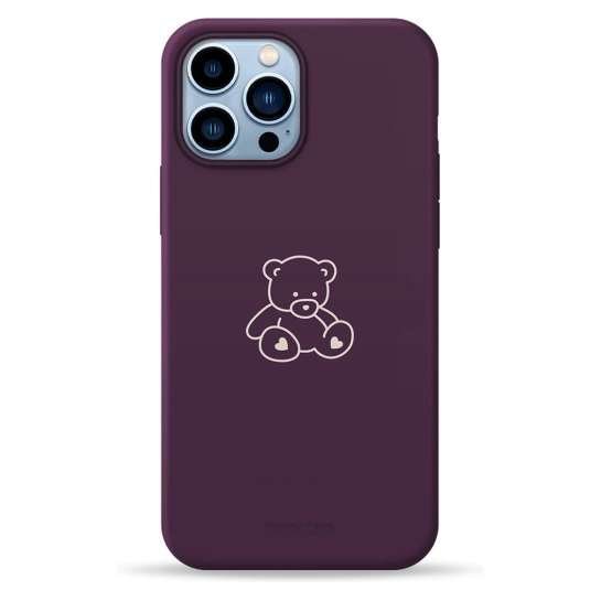 Чехол Pump Silicone Minimalistic Case with MagSafe for iPhone 13 Pro Max Bear