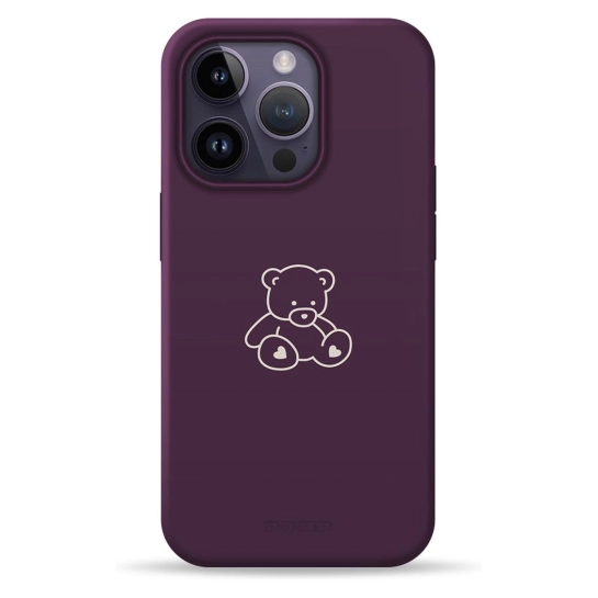 Чехол Pump Silicone Minimalistic Case with MagSafe for iPhone 14 Pro Bear