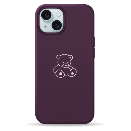 Чохол Pump Silicone Minimalistic Case with MagSafe for iPhone 15 Bear - ціна, характеристики, відгуки, розстрочка, фото 1