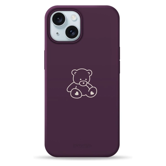 Чехол Pump Silicone Minimalistic Case with MagSafe for iPhone 15 Bear