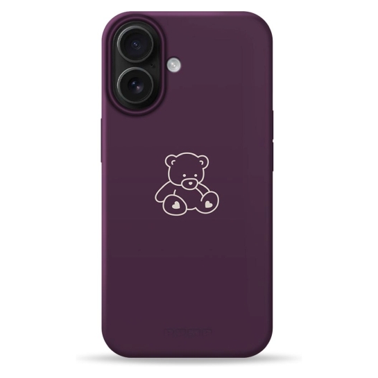 Чехол Pump Silicone Minimalistic Case with MagSafe for iPhone 16 Bear - цена, характеристики, отзывы, рассрочка, фото 1