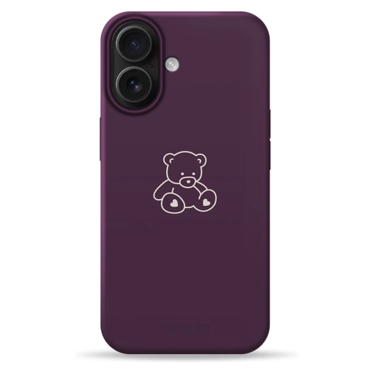 Чехол Pump Silicone Minimalistic Case with MagSafe for iPhone 16 Bear
