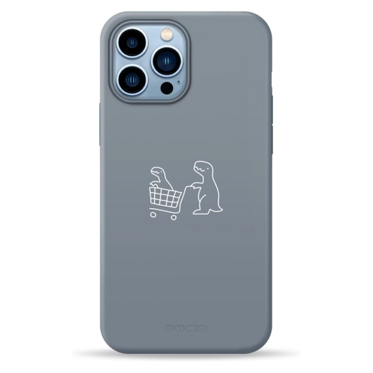 Чохол Pump Silicone Minimalistic Case with MagSafe for iPhone 13 Pro Max Dino Market