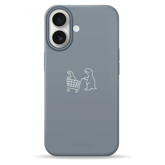 Чехол Pump Silicone Minimalistic Case with MagSafe for iPhone 16 Dino Market