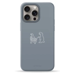 Чехол Pump Silicone Minimalistic Case with MagSafe for iPhone 15 Pro Max Dino Market