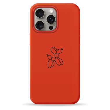 Чехол Pump Silicone Minimalistic Case with MagSafe for iPhone 15 Pro Max Dog Ballon - цена, характеристики, отзывы, рассрочка, фото 1