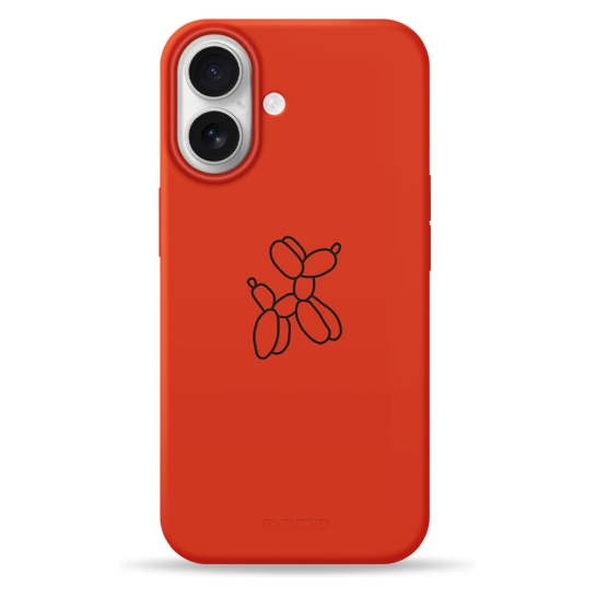 Чохол Pump Silicone Minimalistic Case with MagSafe for iPhone 16 Dog Ballon - ціна, характеристики, відгуки, розстрочка, фото 1