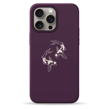 Чехол Pump Silicone Minimalistic Case with MagSafe for iPhone 15 Pro Max Karasi - цена, характеристики, отзывы, рассрочка, фото 1