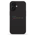 Чохол Pump Silicone Minimalistic Case with MagSafe for iPhone 16 Hello World