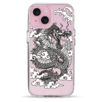 Чохол Pump Transparency Silver Button Case for iPhone 15 Dragon