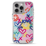 Чехол Pump Transparency Silver Button Case for iPhone 15 Pro Max Love