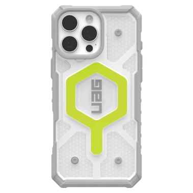 Чохол UAG Pathfinder Clear Magsafe для iPhone 16 Pro Max Active Neon - цена, характеристики, отзывы, рассрочка, фото 1