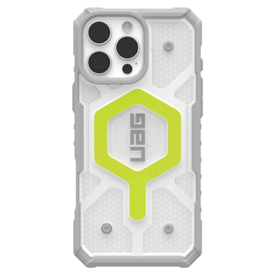 Чехол UAG Pathfinder Clear Magsafe for iPhone 16 Pro Max Active Neon