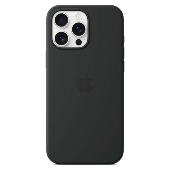 Чехол Apple Silicone Case with MagSafe for iPhone 16 Pro Max Black - цена, характеристики, отзывы, рассрочка, фото 1
